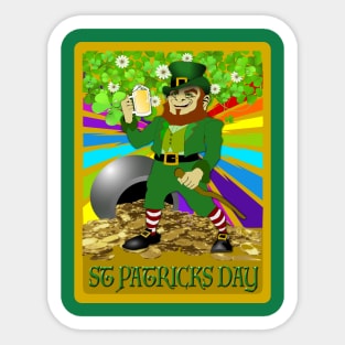 Slainte! Good Health! Happy St Patty's Day! Sticker